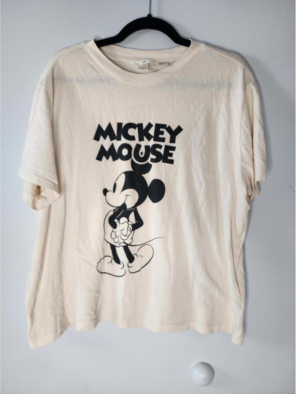 Mickey Mouse H&M Beige Disney Graphic T-Shirt XL